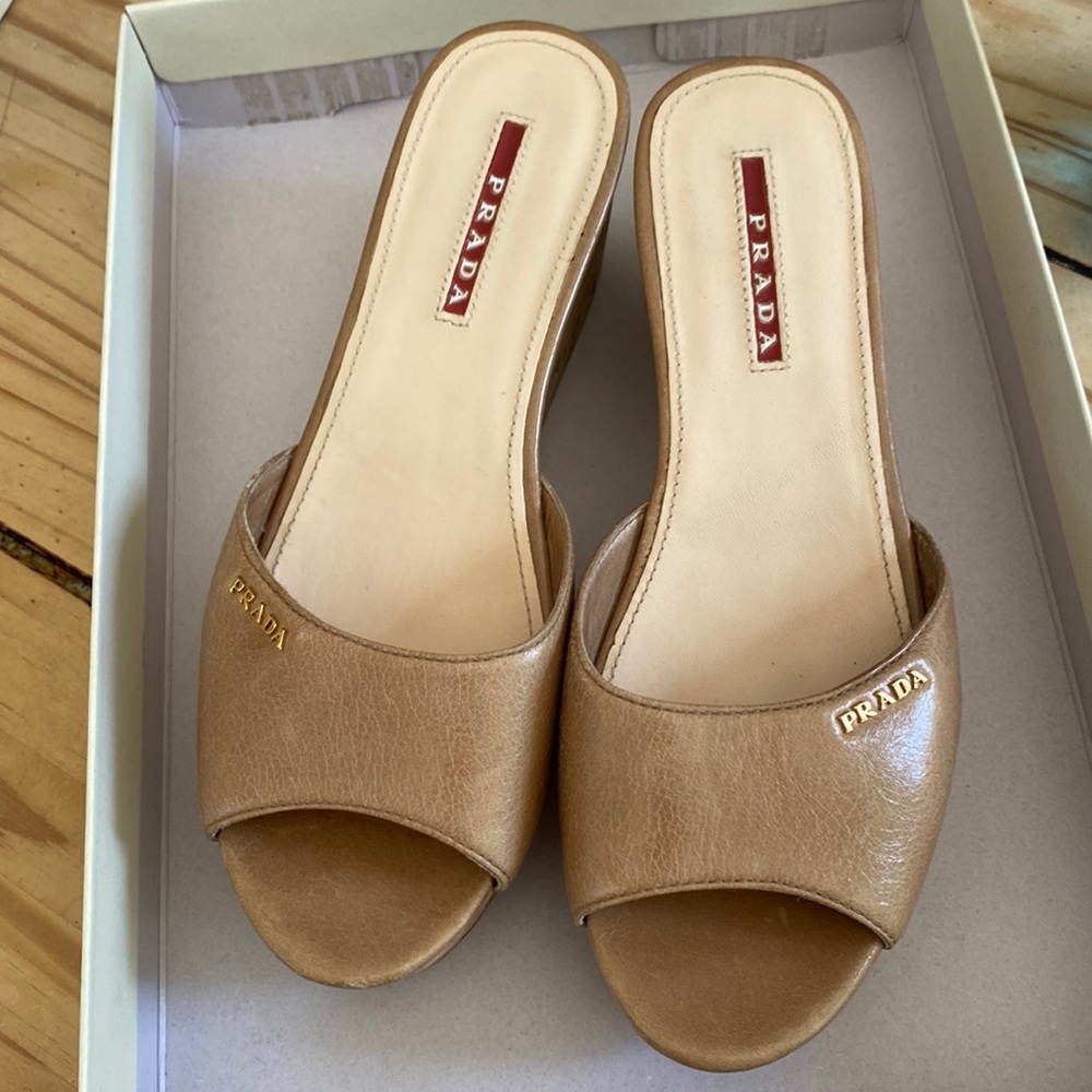 Prada Open Toe Mules